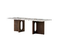 Audo Copenhagen Table de salon Androgyne Chêne foncé-Calacatta viola