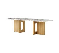 Audo Copenhagen Table de salon Androgyne Chêne naturel-Calacatta viola