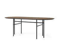 Audo Copenhagen Table Snaregade ovale Chêne teinté noir-foncé