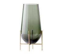 Audo Copenhagen Vase Échasse verre couleur fumée