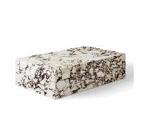 Audo Plinth Table Basse Petite Marbre Calacatta Viola