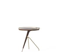Audo Umanoff Table Basse Noyer/Laiton Laqué Mat