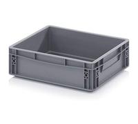 Auer Bacs Euro 40 x 30 x 12 caisse en plastique 40x30x12 conteneur de stockage gris empilable