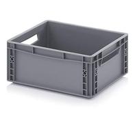 Auer Bacs Euro 40 x 30 x 17 caisse en plastique 40x30x17 conteneur de stockage gris empilable