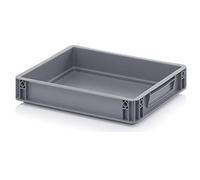 Auer Bacs Euro 40 x 30 x 7,5 caisse en plastique 40x30x7,5 conteneur de stockage gris empilable