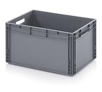 Auer Bacs Euro 60 x 40 x 32 caisse en plastique 60x40x32 conteneur de stockage gris empilable