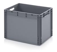 Auer Bacs Euro 60 x 40 x 42 caisse en plastique 60x40x42 conteneur de stockage gris empilable
