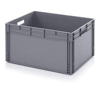 Auer Bacs Euro 80 x 60 x 42 caisse en plastique 80x60x42 conteneur de stockage gris empilable
