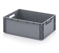 Auer Conteneur Euro 60 x 40 x 22 Eurobox caisse en plastique 60x40x22 conteneur de stockage gris empilable