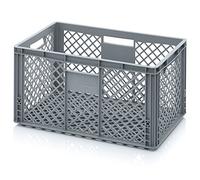 Auer EO 64/32 Boîte de rangement et de transport empilable en plastique 60 x 40 x 32 60x40x32 Bacs Euro ajouré