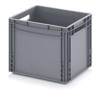Auer Euro Contenant EG 43/32 Boîte en plastique 40 x 30 x 32 cm Poignées ouvertes | Boîte de rangement 30 litres | Récipient de transport empilable