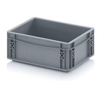 Auer Packaging Boîte de rangement empilable - 30 x 20 x 12 euros - 30 x 20 x 12 cm - Gris