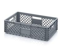 Auer Packaging Récipient euro, 60 x 40 x 17 cm, ajouré, pour légumes, fruits, pain, légumes, entrepôt, marché aux puces, traiteur, empilable, 60 x 40 x 17 cm