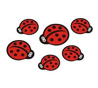aufgeklebt.de Coccinelle Coccinelles - Autocollant Flowerpower Minibugs 46 pcs