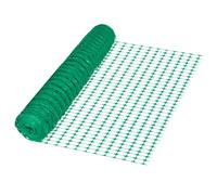 Aufun 80m Filet de Protection en PE Synthétique - Clôture de Pâturage, Chiens, Avertissement, Chantier, Sauvage - Filet de Sécurité pour Famille, Domaine Public, Vert