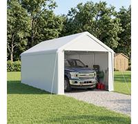Aufun Karport Tente de garage imperméable 3 x 6 m - Toit en polyéthylène résistant à la déchirure - Parois latérales amovibles - Résistant aux UV - Pour voiture, SUV, camion