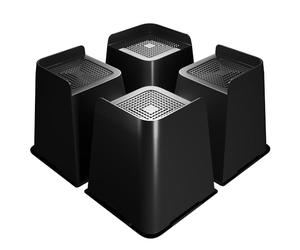 AufuN Lot de 4 rehausseurs de meubles - 15 cm - Design en forme de L - Hauteur de table - Pour canapé, bureau, table, bibliothèque, chaise - Jusqu'à 1500 kg