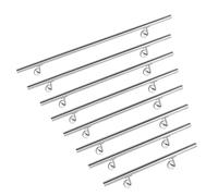 Aufun Main Courante en acier inoxydable 120cm poli Rampe garde-corps avec vis en métal pour main courante, intérieur, extérieur, balcon, parapet