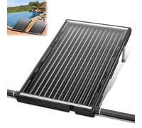 AufuN Panneau Solaire Chauffe-Piscine Solaire 110 x 69 x 14 cm - Chauffage Solaire de Piscine 10 000 L/h - Hauteur Réglable 38 mm - Connexion aux Chauffe-Eau Solaires - Tapis Solaire pour Piscine