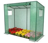 Aufun Serre en film avec 2 fenêtres d'aération 200 x 80 x 150 cm | Serre stable pour tomates - Pour balcon et extérieur - Résistante à l'hiver - Pour une croissance optimale des plantes