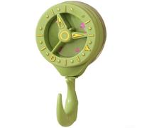 AugustknowU Crochet à ventouse en plastique ABS avec finition estampée à chaud pour décoration de salle de bain et gestion fonctionnelle de l'espace (vert)