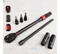 AugustknowU Lot de 7 clés à douille avec poignée ergonomique et cliquet lisse pour mécanicien professionnel, fixation facile, prise en main confortable
