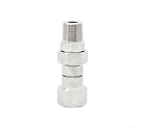 AugustknowU Raccord rotatif à 360 degrés en acier inoxydable pour raccords de tuyau de nettoyeur haute pression, 3/8 NPT, capable de 4500 PSI pour une performance fiable