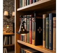 Aukojoy Lanterne décorative de bibliothèque - Veilleuse LED pour coin de lecture - Lampe vintage pour coin de livre - Lampes de bibliothèque, luminaires de table et de bureau - Cadeaux d'Halloween (B)
