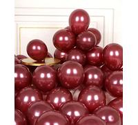 AULE Ballon Bordeaux 50 Pièces Petit Ballons 5 Pouces Latex Hélium