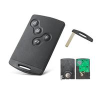 AULESSE 4 Boutons Ren-Ault Clé Télécommande Con 433MHz PCF7953M/4A | Coque de Clé Télécommande e Voiture, Pour Ren-Ault Clio4 2009-2015, Captur 2013-2017, Carte Vierge Programmable