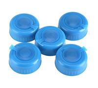 Aulsa Bouchon pour bouteille deau, couvercles anti-éclaboussures de rechange pour bouchon de bouteille deau potable de 55 mm de gallon bleu, paquet de 5