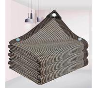 AuMarndi Filet d'ombrage Extérieur Beige Voile d' ombrage Voile d'ombrage Rectangulaire 3x4 Ombrage Terrasse Toile d'ombrage Ajourée Blanche,brown-3x7m