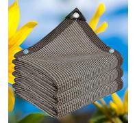 AuMarndi Filet d'ombrage Pergola 3x3 Voiles d'ombrage pour Patio Voile d'ombrage 5x5 Filet Protection Solaire Toile d'ombrage Imperméable Beige 3x4,brown-3x5m