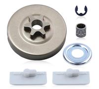 AUMEL 3/8" 6T Kit pignon de Tambour d'embrayage pour Stihl MS192 MS192C MS192T MS192TC MS193 MS193C MS193T MS193TC MS194 Tronçonneuses, avec Roulement à aiguilles, 1137 640 2005