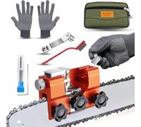 AUMEL Affûteur de Tronçonneuse, Kit Affûtage de Chaîne de Tronçonneuse Amélioré pour Chaînes 3/8'' 1/4'' 0.325'', Eguiseur Chaine Universel Compatible avec STIHL Husqvarna