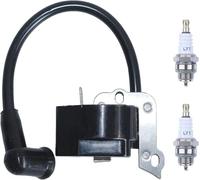AUMEL Bobine D'allumage Bougie Kit pour Stihl FS55 HS45 FS45 FS55R FS46 | Accessoires de Bobine Allumage pour HL45 FC55 Débroussailleuse Coupe Bordure Pièces de Rechange Remplace 4140 400 1300