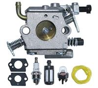 AUMEL C1Q-S126B Carburateur Carb avec kit de filtre à essence Kit d'amorce d'amorce de bougie pour Scie à chaîne Stihl MS200 MS200T 020T Remplace 1129 120 0653.