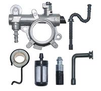 AUMEL Engrenage à vis sans fin de pompe à huile avec kit de ligne de filtre à huile à carburant Pour Stihl 034 036 MS360 Tronçonneuse Remplacer 1125 640 3201