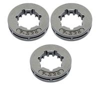 AUMEL Kit de Jante de pignon de chaîne .325" 7T 17mm 3pcs pour Stihl 026 MS260 MS260C MS261 MS261C Tronçonneuse Remplacer pour Oregon 34162X