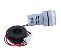 Aumotop Compteur de Courant Numérique avec écran Lumineux, Mini Ampèremètre Précis pour la Mesure du Courant dans les Applications AC 220 V, Indicateur Durable et Ignifuge (Blanche)