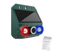 Aumotop Détecteur de Mouvement Solaire avec Alarme et Conception étanche | Matériau ABS, alarme 129 dB, sécurité extérieure, 4 modes de fonctionnement