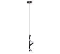 Aumotop Lumière Suspendue LED Spiral Réglable en Noir (White Light) | Éclairage sans éblouissement, adapté à la maison, au café et aux restaurants, construction en fer et en silicone