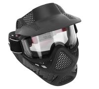 Aumotop Masque Facial de Tir à l'arc, Casque de Protection Antibuée Double Couche pour Paintball et Airsoft, Plastique Durable, Taille Réglable, Ajustement Doux