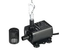 Aumotop Mini Pompe à Eau Submersible DC12V sans Balais 10W 400L/H Ascenseur 400cm pour Fontaine avec Fonction de Réglage du Débit