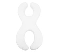 Aumotop Oreiller Facial en Mousse à Mémoire de Forme pour Dormeurs Latéraux, Doux et Lavable, pour Perçage des Oreilles, Blanc, Un Sommeil Confortable (6CM)