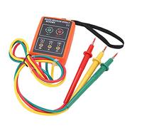 Aumotop Phase Sequence Meter, LED Indicator, 60V-600V Range | Conception portable, cordon de test à double isolation, haute fiabilité, adapté aux écoles, laboratoires et maisons