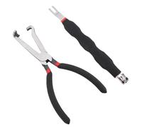 Aumotop Pince Longue de Démontage de Bougie D'allumage, Kit D'outils Automobile Conception Ergonomique pour un Retrait Facile des Connecteurs-convient aux Réparations à Domicile et aux Travaux (Noir)