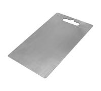 Aumotop Planche à Découper en Titane Pur, Robuste et Durable pour Trancher la Cuisine, Planche à Découper Portable pour la Cuisine et le Camping (S)