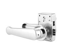 Aumotop Serrure de Poignée de Salle Bain, Serrure Porte à Levier en Chrome Poli pour Camping-car, Yacht, Finition Soignée Haute Précision, Scène Applicable : Espace privé Requis