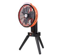 Aumotop Ventilateur de Camping avec Lumière LED Rechargeable 7800 MAh 4 | Ventilateur Extérieur, Alliage D'aluminium et ABS, Suspension de Tente, Port Type-c, Camping de Bureau, 7800mAh, 3 Réglages